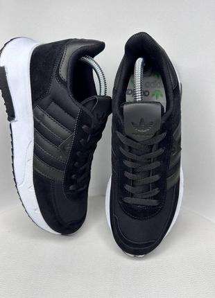 Кроссовки adidas zx black-white