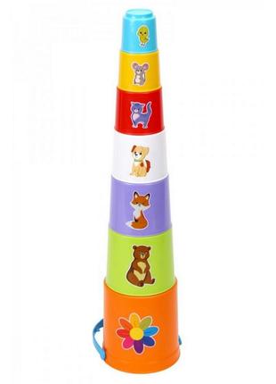 Дитячий набір "пасочки з цебром" технок 2049txk, 7 елементів від polinatoys