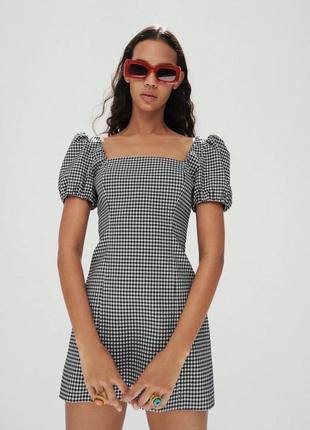 Платье в клетку от zara