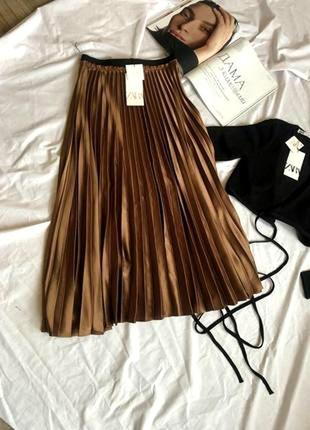 Юбка zara новая плиссе