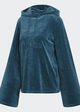 Велюрове худі adidas 3