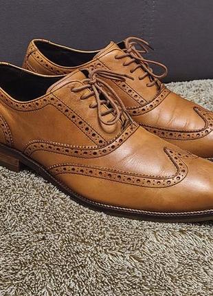 Чоловічі шкіряні оксфорди від американського бренда cole haan. оригінал