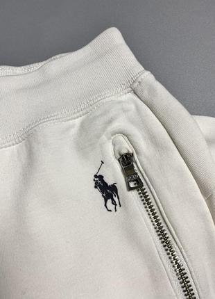 Спортивные штаты polo ralph lauren original premium luxury designer премиум спортивки белые дорогой бренд3 фото