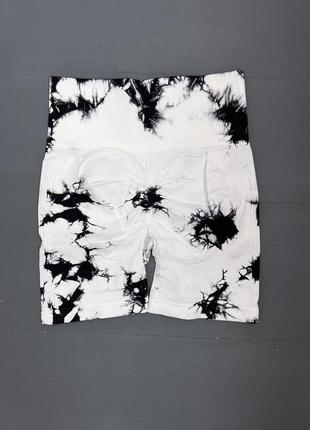 Велосипедки пуш ап push up вкорочені шорти тай дай tie dye xs/s s/m
