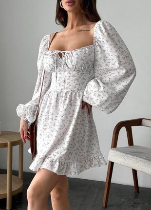 Легкая летняя сущность с кулиской короткая длинный рукав