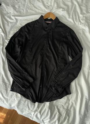 Чорна рубашка armani