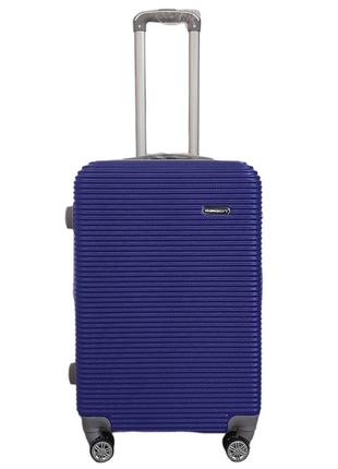 Валіза дорожня середня m carbon 0508 пластикова синій