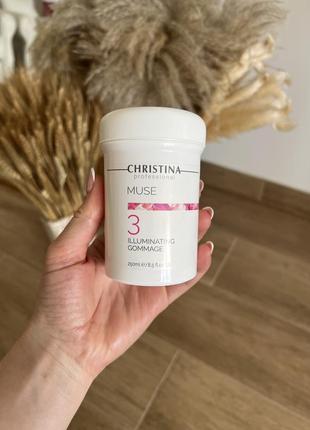 Відлущуючий гоммаж для сяйва шкіри christina muse illuminating gommage