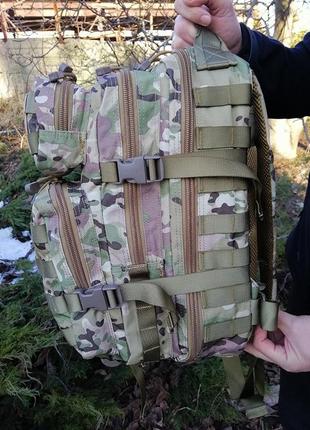 Тактичний рюкзак m-tac 30l мультикам 45x27x22 см5 фото