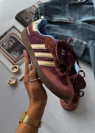 Жіночі кросівки ad adidas samba wales bonner “fox  brown ”
