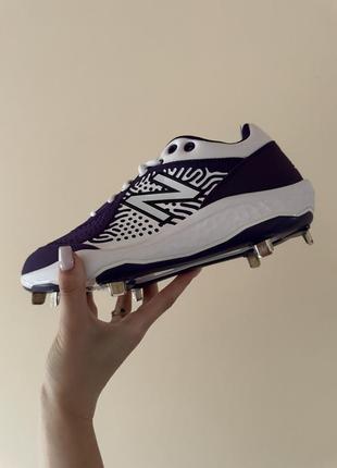 Бутси new balance fresh foam 3000 v5 metal white/violet l3000wp54 фото