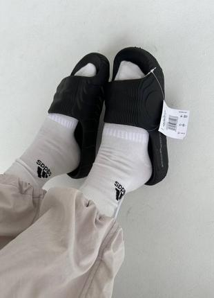 adidas Green adilette slides black4 фото