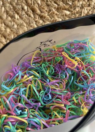 Силиконовые резинки для прически на волосы