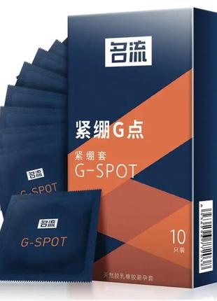 Ультратонкие презервативы g-spot для стимуляции точки g ø52mm 10 штук