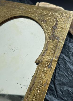 Древнее зеркало в восточном стиле, винтажное зеркало