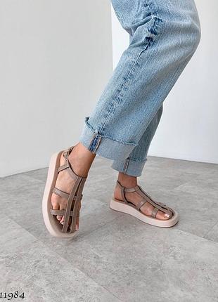 Босоножки цвет: мокко натуральная кожа
