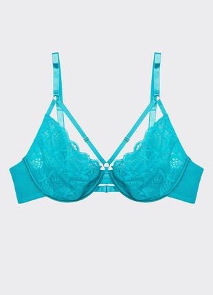 Лазуровий бюстгальтер з портупеєю wolf&whistle x megan barton-hanson яскраво-блакитний портупея