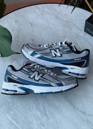 Мужские кроссовки new balance 740 white blue black