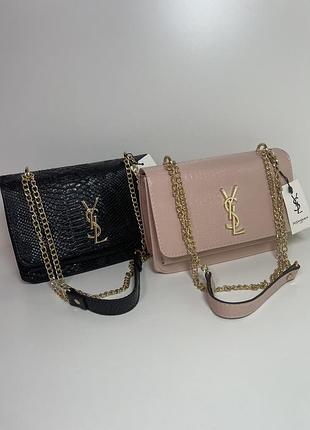 Жіноча сумка клатч yves saint laurent ysl ів сен лоран, 2 кольори