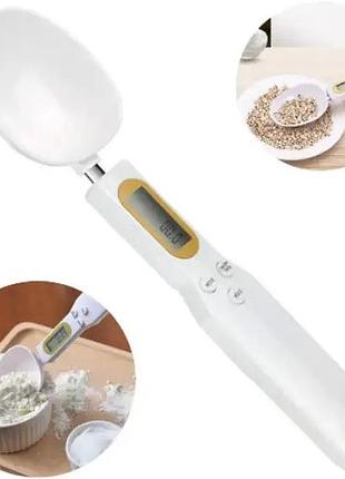 Електронна мірна ложка ваги digital spoon scale 500 x 0.1 г з lcd екраном ⁇ кухонні ваги