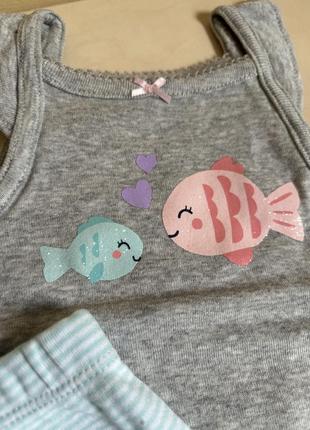 Набор комплект бодиков carters 3