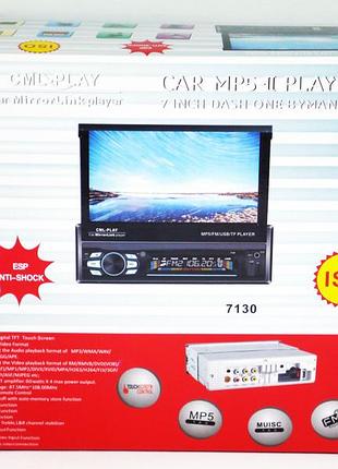 1din магнітола 7130 7"сенсорний екран + usb + bluetooth — пульт на кермо 7130 10