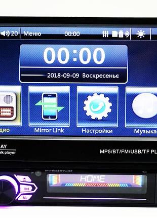 1din магнітола 7130 7"сенсорний екран + usb + bluetooth — пульт на кермо 7130 4