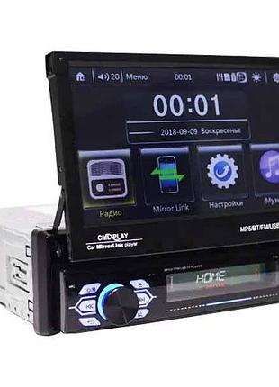 1din магнітола 7130 7"сенсорний екран + usb + bluetooth — пульт на кермо 7130 3