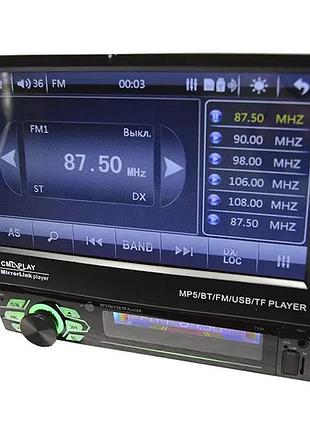 1din магнітола 7130 7"сенсорний екран + usb + bluetooth — пульт на кермо 7130 2