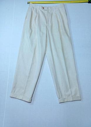 Талия 82 см брюки vintage легкие gx 2045 size 32r made in england 20% linen