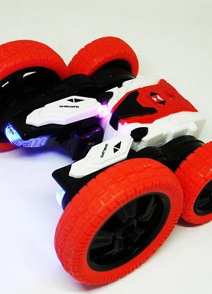 Машинка перевёртыш трюковый дрифт stunt car зеленая 7