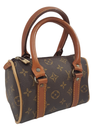 Маленькая винтажная сумочка в стиле louis vuitton канвас + кожа