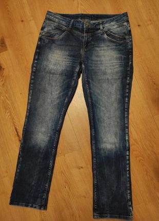 Джинсы женские синие прямые street one jeans denim basic, размер xl - 2xl