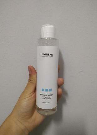 Skinbar мицеллярная вода для лица, очищающая с молочной кислотой и протеинами риса 150ml