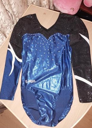 Шикарний фірмовий купальник для гімнастики або танців , довжина 65 см