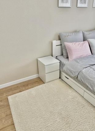 Килим молочний з середнім ворсом 120х170 см