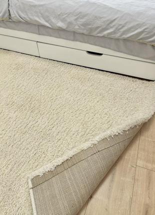 Килим молочний з середнім ворсом 120х170 см