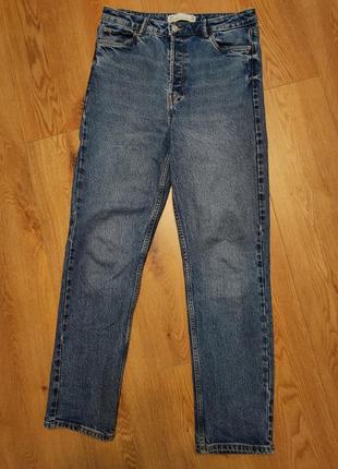 Джинсы мужские синие прямые slim fit next jeans denim basic man, размер m - l
