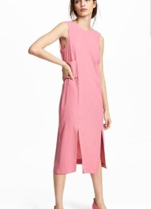 Платье миди h&amp;m с двумя разрезами спереди.