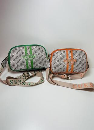 Сумка жіноча бренд guess, гесс крос-боді через плече, 2 види