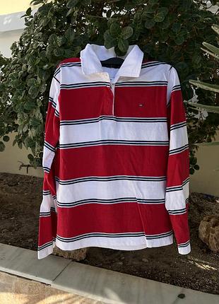 Поло лонгслив,реглан, свитшот рубашка tommy hilfiger