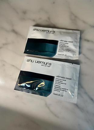 Shu uemura ultimate reset маска для дуже пошкодженого волосся 15ml саше