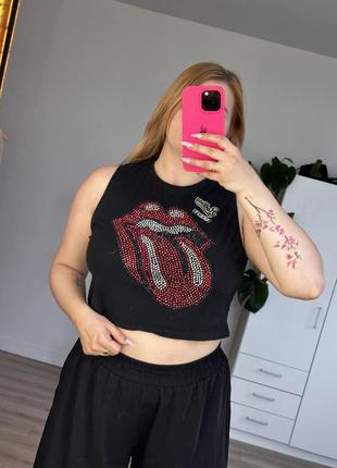 Футболка, майка, топ rolling stones