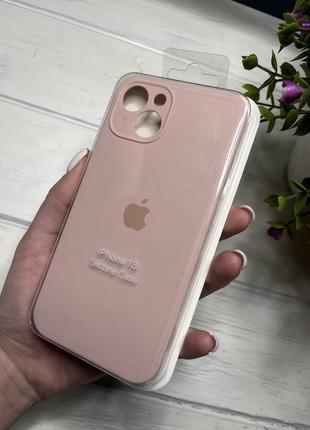 Чохол на iphone 13 квадратні борти чохол на айфон silicone case full camera на apple