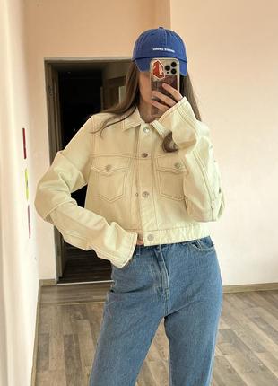 Укорочена джинсовка zara