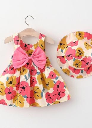 Платье и панама на 1-5 лет