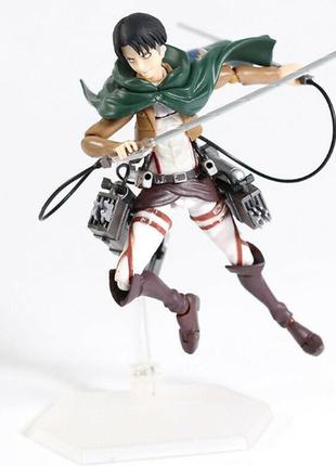 Колекційна фігурка леві аккерман атака на титанів figma attack on titan (14 cm) aurora