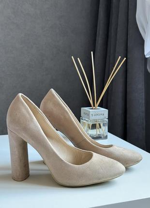 Туфли замшевые