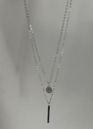 Внимание! распродажа всех украшений! 🔥❤️двойная цепочка с подвесками!2 фото