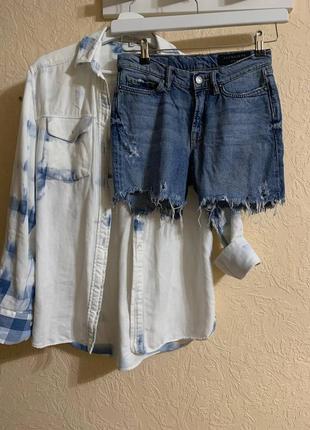 Allsaints джинсовые шортики из джинсов культового бренда